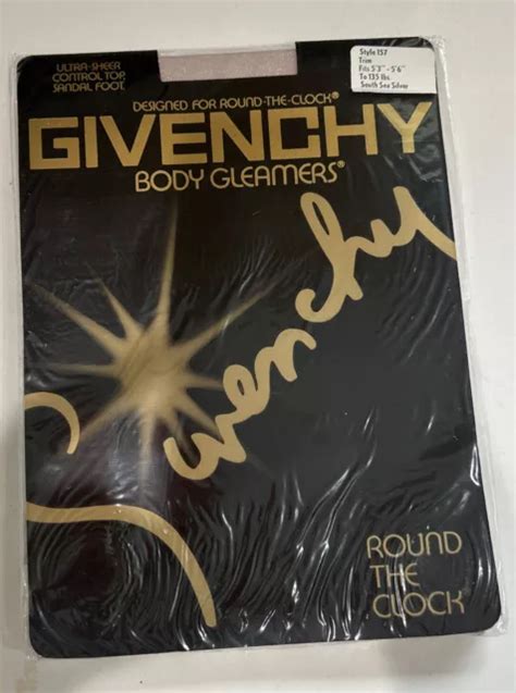 Vtg 80s NOS Givenchy Ultra Sheer Passion Privee Pantyhose V 